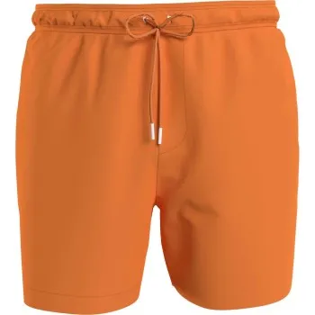 Calvin Klein Badbyxor Medium Drawstring Swim Shorts Orange polyester Large Herr