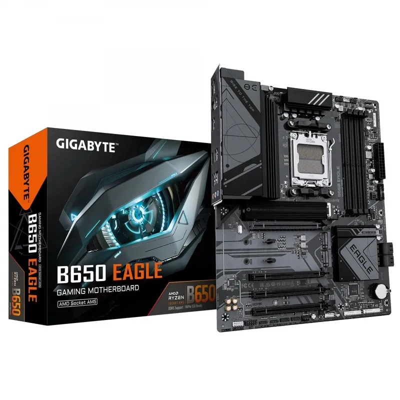 Gigabyte B650 Eagle Moderkort - AMD B650 - AMD AM5 - DDR5 RAM - Atx