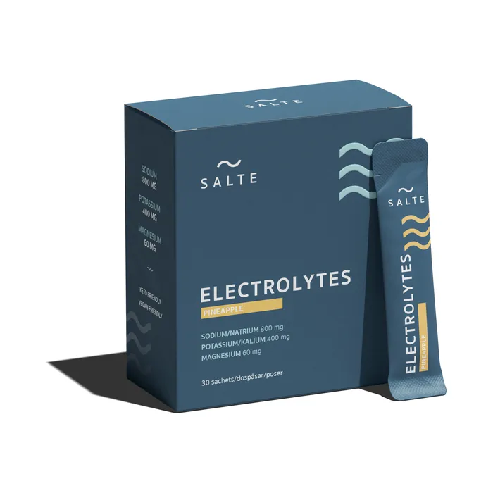 SALTE Elektrolyter, Ananas, 30 dospåsar