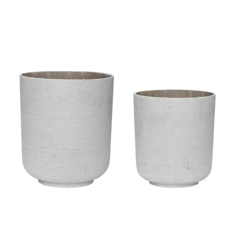 Hübsch Kruka Sten 2-pack Grå