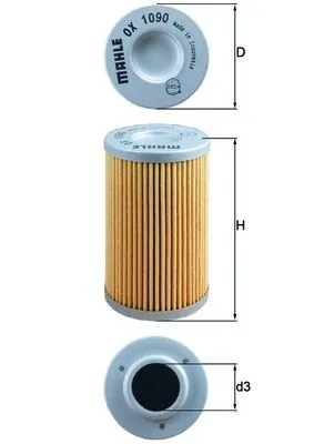 Oljefilter MAHLE OX 1090