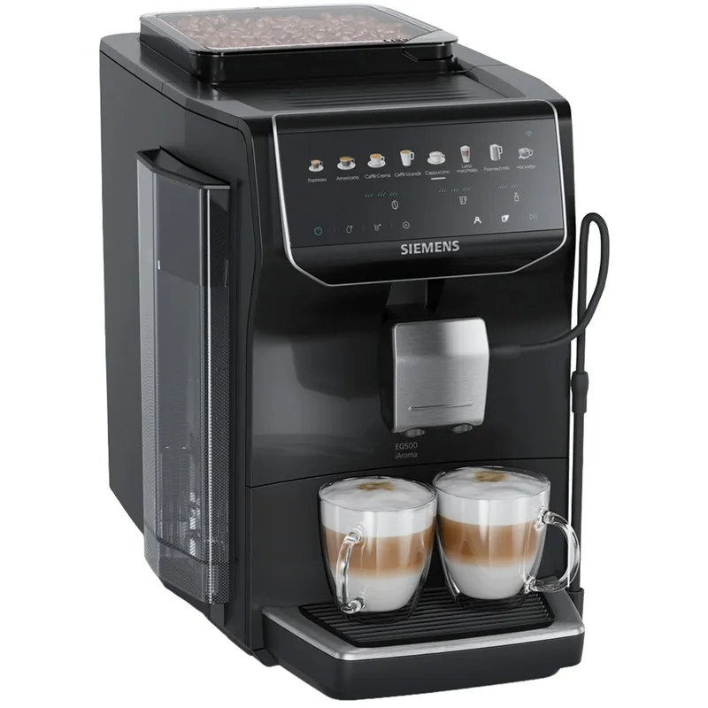 Siemens EQ500 iAroma TP553E07 helautomatisk espressomaskin, svart