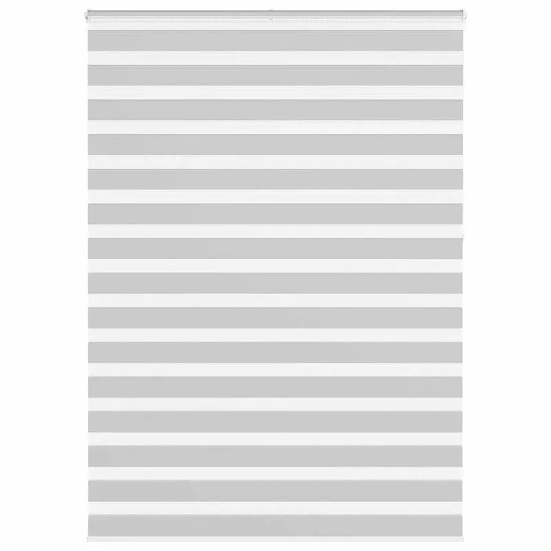 vidaXL Rullgardin zebra ljusgrå 165×230 cm tyg bredd 160,9cm polyester