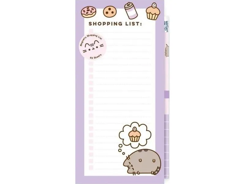 Pusheen - Notebook with fridge magnet + pencil from the Moments collection