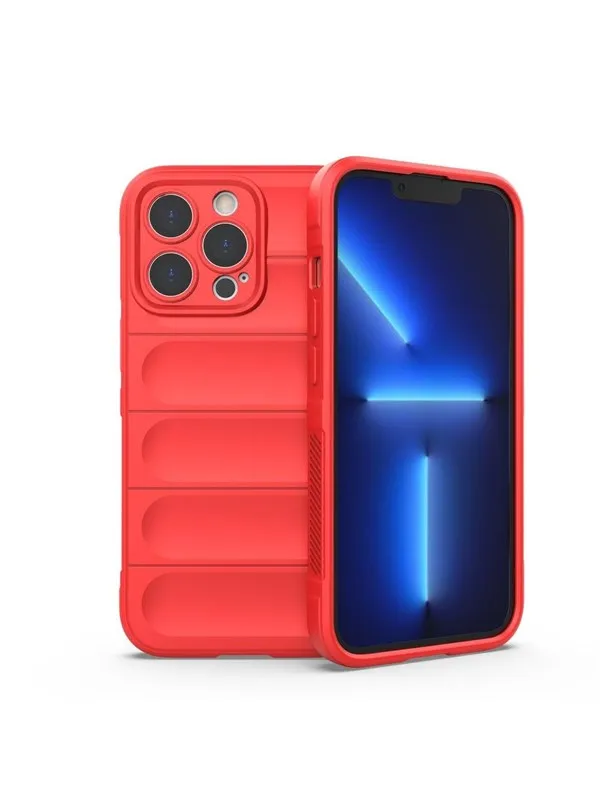 Hurtel Magic Shield Case – iPhone 13 Pro Flexible Armored Cover Red