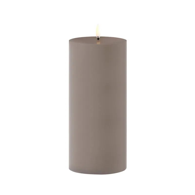 LED-utomhusljus i cylinderform, 20 cm, sandsten - Uyuni Lighting - Terrass - Plast
