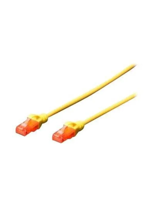 DIGITUS Professional patch cable - 5 m - yellow - Gul - 5m (#7954)