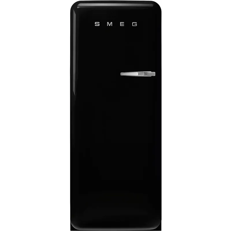 Smeg FAB28LBL6 Kylskåp Med Frysfack 153cm Vänsterhängd Svart