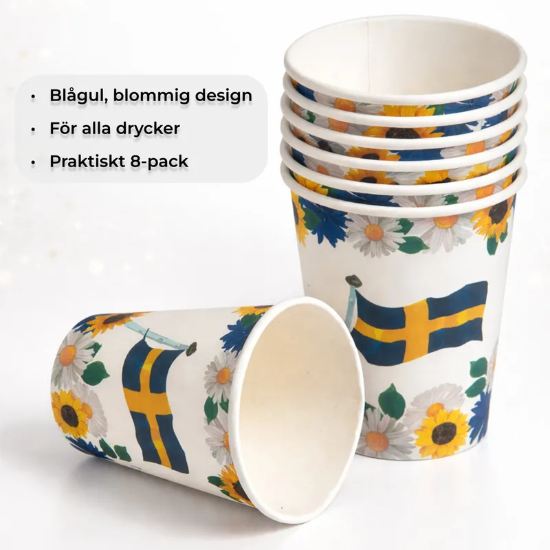 Pappersmuggar Svensk sommar- 8-pack
