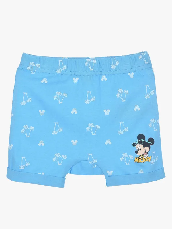 Disney Musse Pigg Shorts, Turkos, 12 mån