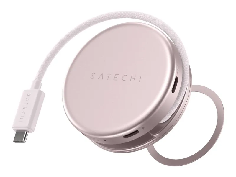 Satechi OntheGo 5-in-1 Multiport Adapter för MacBook Neo Rouge