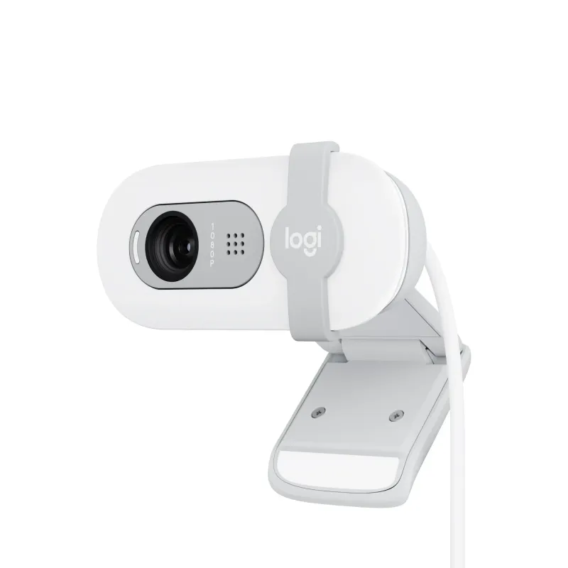 Logitech Brio 100 Full HD Webcam, Off-white