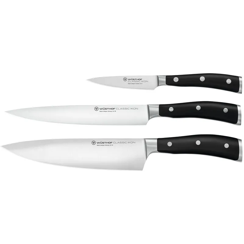 Wüsthof Knivset 3 delar Svart