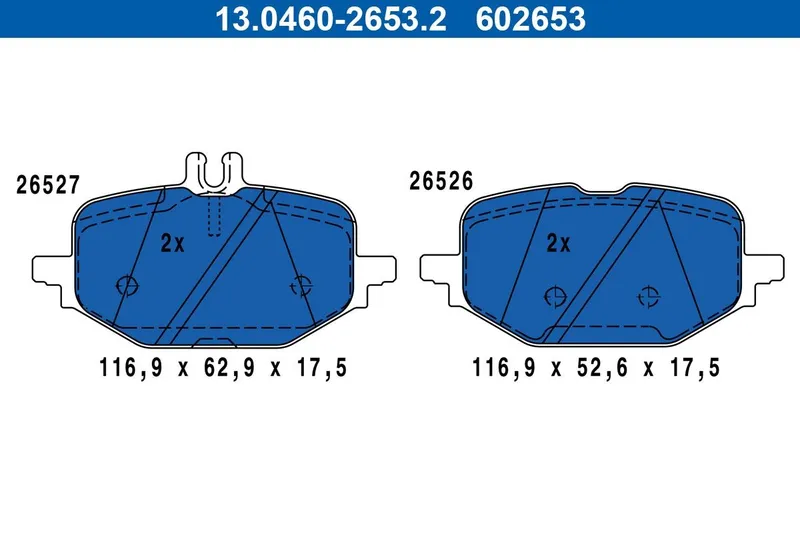 Bromsbelägg ATE 13.0460-2653.2