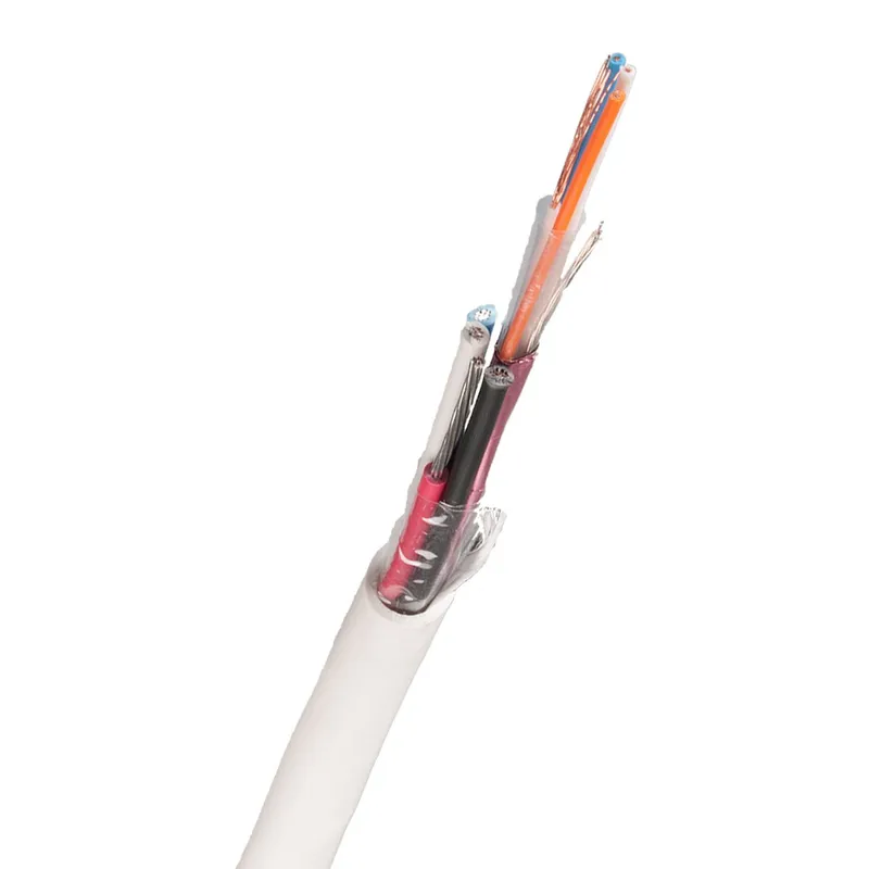 Nexans FLAQQBR Larmkabel 8.7 mm ytterdiameter, vit 100 m, bobin