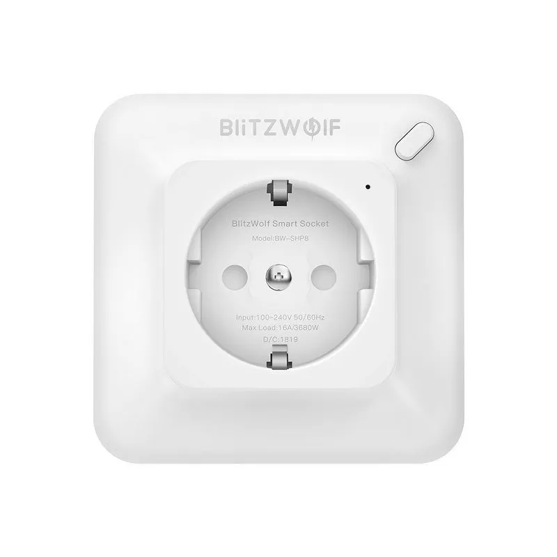 BW-SHP8 Smart eluttag WiFi 3680W, 16A
