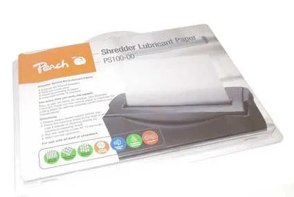 Peach Smörjpapper till dokumentförstörare 12-pack