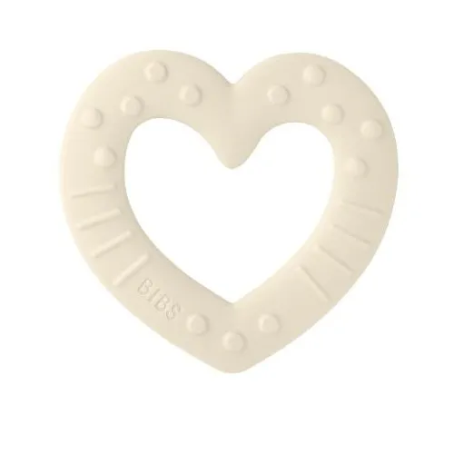 Bibs Baby Bitie, Bitring, Heart, Ivory
