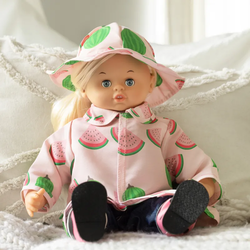 Regnjacka och Hatt till Dockor 41-46 cm Lillan & Friends