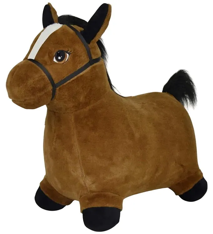 KREA Hop And Bounce Plush Horse, Brown