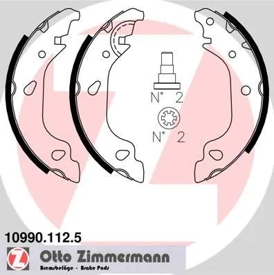 Bromsbacksats ZIMMERMANN 10990.112.5