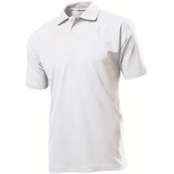 Stedman Polo Men Vit bomull 4XL Herr
