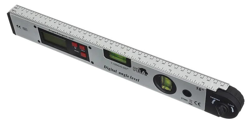 PELA 489810 Vattenpass digitalt, med batteri