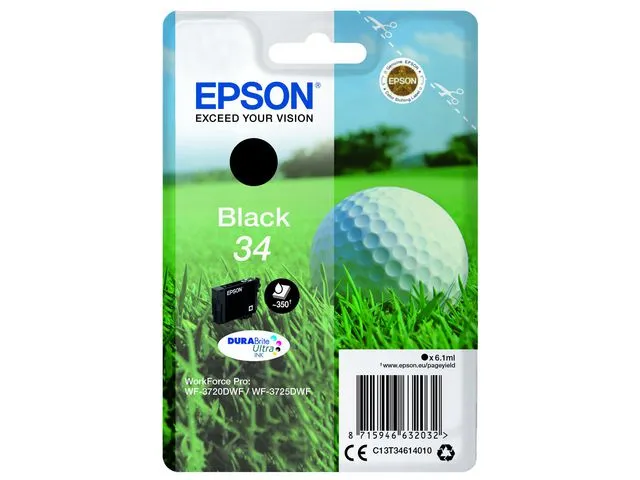 Epson bläckpatron 34 original svart 4.2 ml