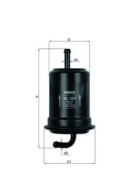 Bränslefilter MAHLE KL 523