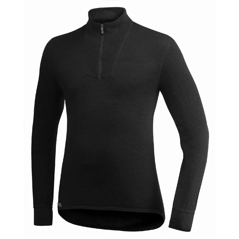 Woolpower Zip Turtleneck 200 Black (#7787)