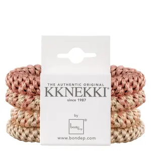 Kknekki Hårsnoddar - 4-pack - Rosa/Beige