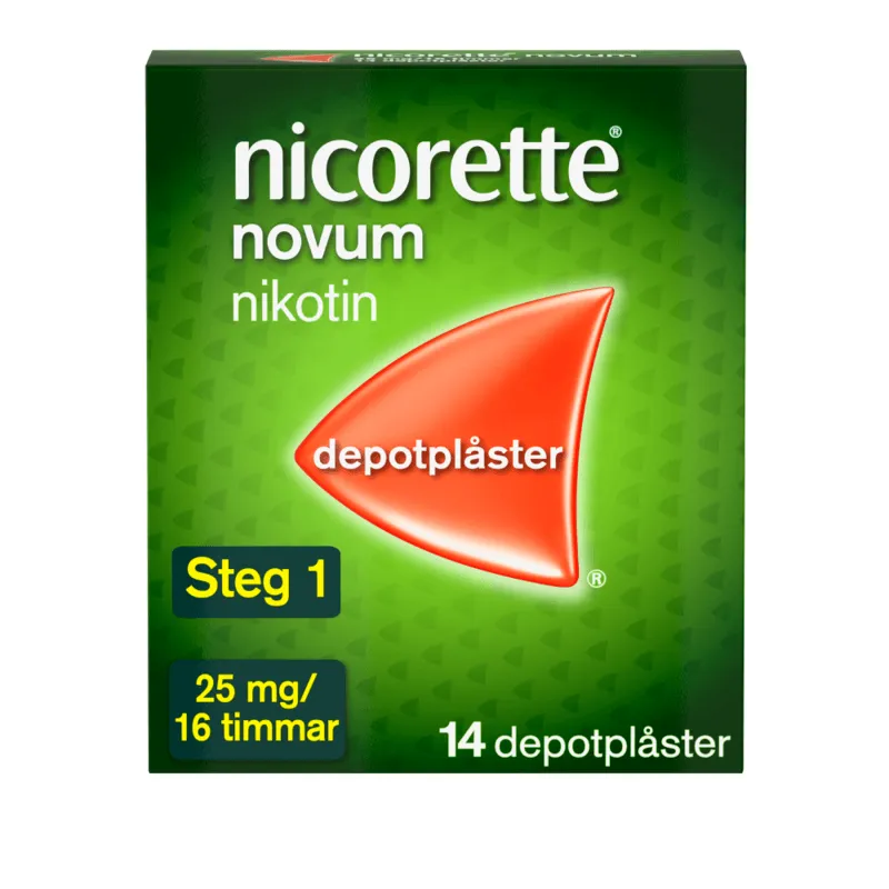 Nicorette Novum, depotplåster 25 mg/16 timmar 14 st