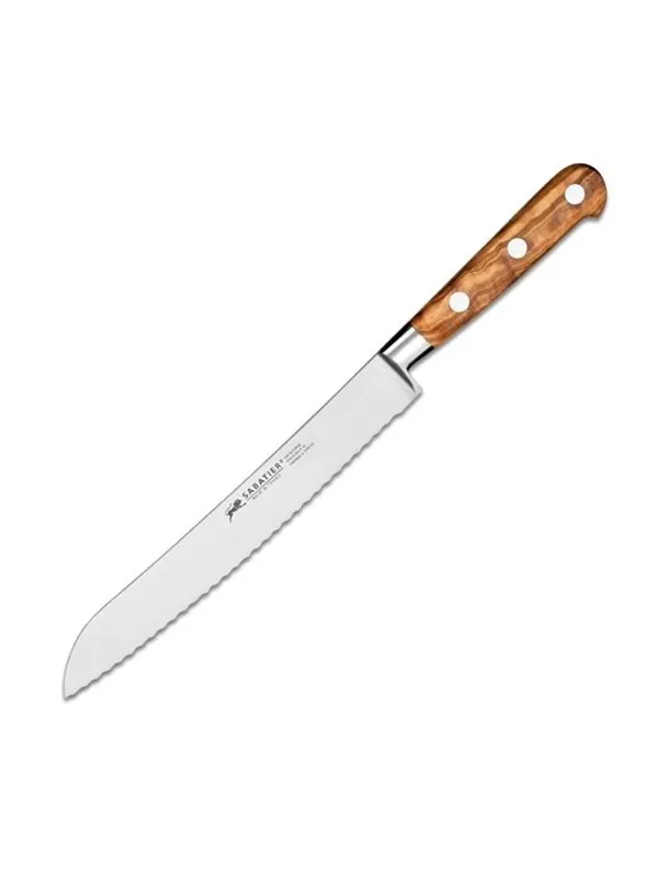 Lion sabatier Ideal Provence Brödkniv Olivträhandtag 20 cm