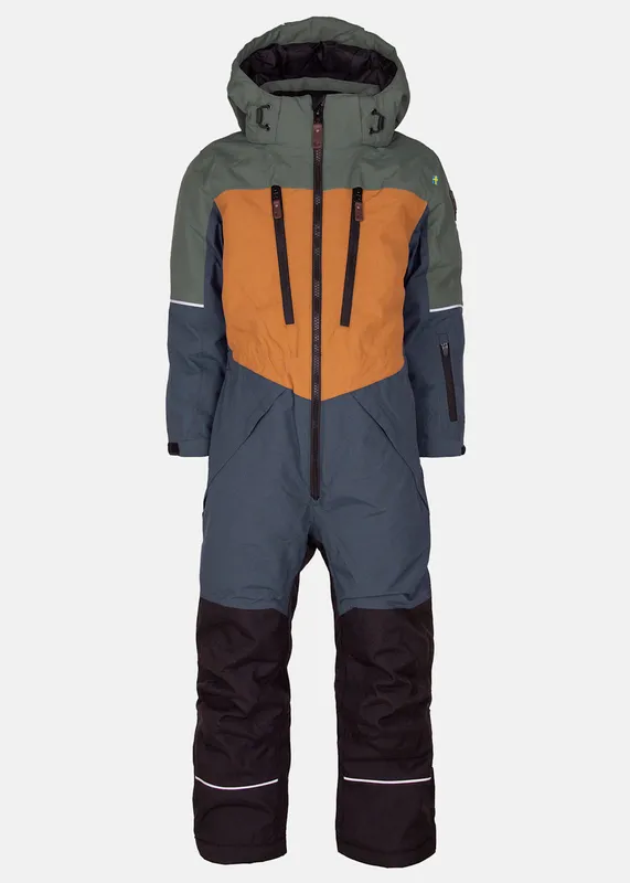 Lindberg Kids’ Alpine Winter Overall Green/Blue