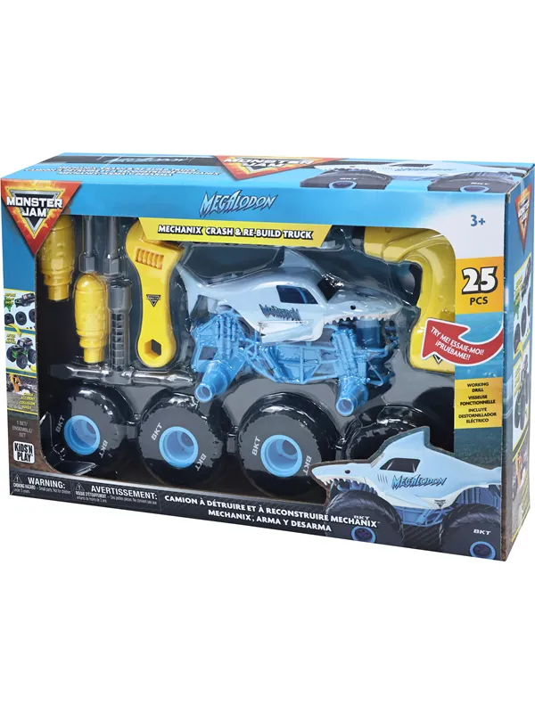 Monster Jam Truck – 1:18 – Mechanix Bygg Och Ombygg – Megalodon