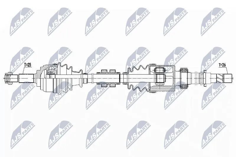 Drivaxel NTY NPW-NS-102