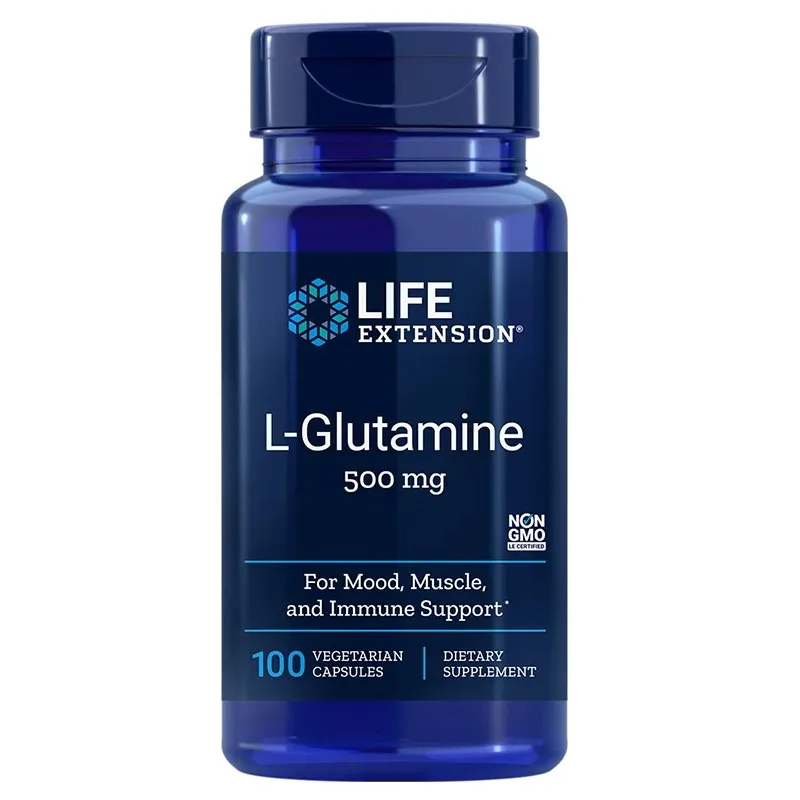 Life Extension - L-Glutamin, 500 mg - 100 vegetabiliska kapslar