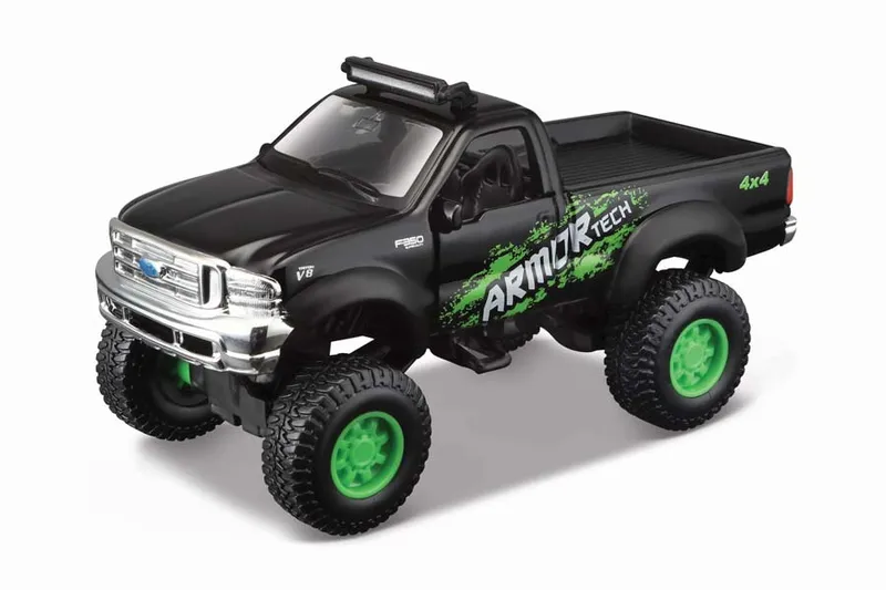 4 x 4 Rebels Leksaksbil – Svart/Mörkgrön Pickup