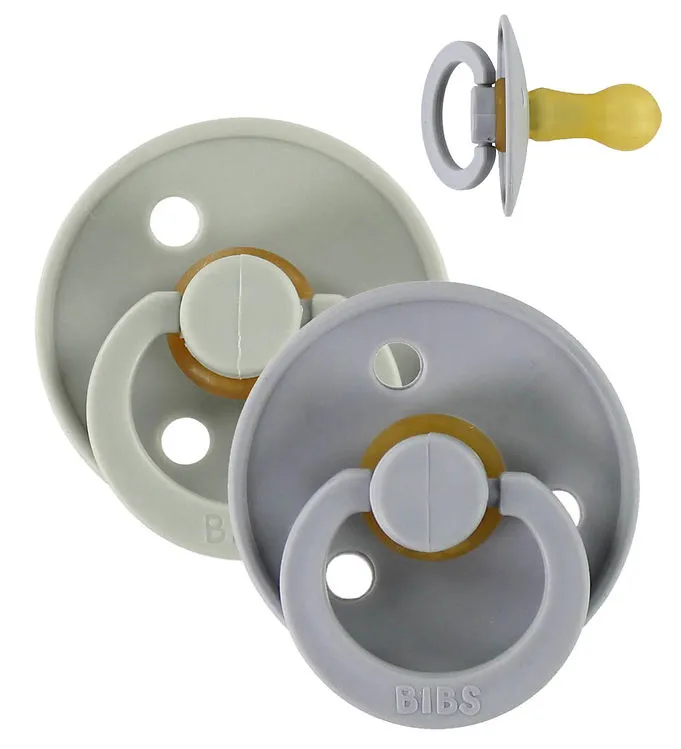 BIBS Colour Nappar – Stl. 1 – 2-pack – Rund – Sage/Cloud