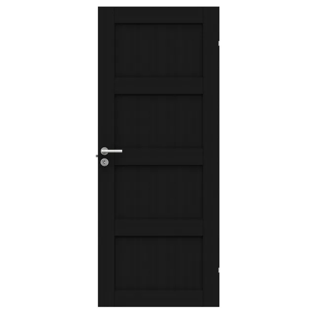 SPEGELDÖRR UNIQUE 02L EKFANER SVART 925X2040MM 184979 | Beijerbygg Byggmaterial
