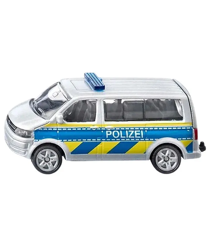 Siku Polisbil - Highway Patrol VW T5 - Silver/Blå