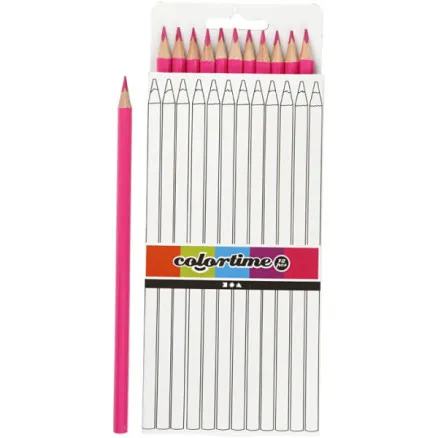 Creativ Company Colortime colouring pencils – Pink 12pcs.