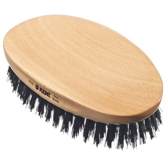 Mens Mily Oval Beech Borste av Naturhår