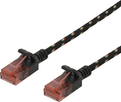 Deltaco Patch-kabel Rj-45 Cat 6a 1m Svart