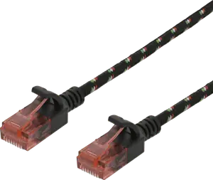 Deltaco Patch-kabel Rj-45 Cat 6a 1m Svart
