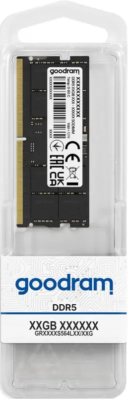 GOODRAM SODIMM DDR5-5600 – 16GB – CL46 – Single Channel (1 pcs) – Svart