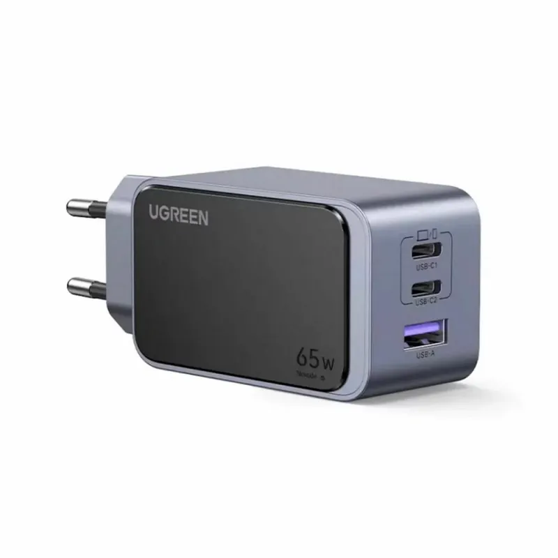 Ugreen-laddare UGREEN Nexode Air 65W USB-A, 2xUSB-C grå