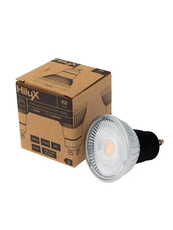 HiluX LED-glödlampa R8 - 5W - 2700K - Ra95 - Dimmable - GU10