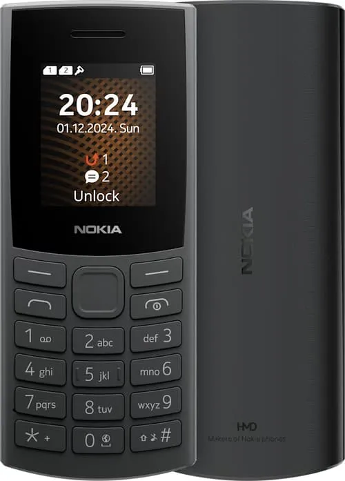 Nokia 105 4G 2:a generationen 48MB (svart)