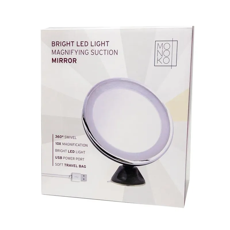 UNIQ LED Mirror with Suction Cup - 10x Magnification